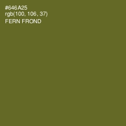 #646A25 - Fern Frond Color Image