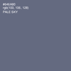 #646A80 - Pale Sky Color Image