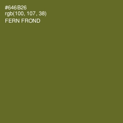 #646B26 - Fern Frond Color Image