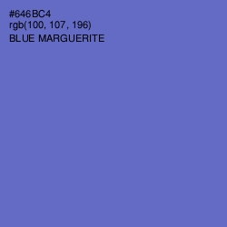 #646BC4 - Blue Marguerite Color Image