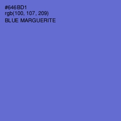 #646BD1 - Blue Marguerite Color Image