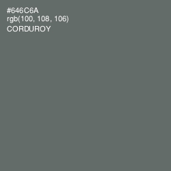 #646C6A - Corduroy Color Image
