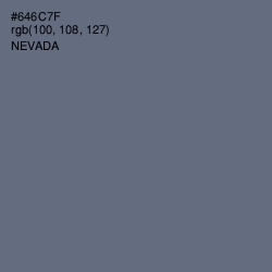 #646C7F - Nevada Color Image