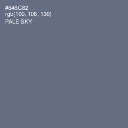 #646C82 - Pale Sky Color Image