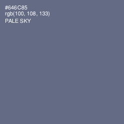 #646C85 - Pale Sky Color Image