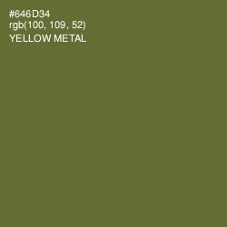 #646D34 - Yellow Metal Color Image