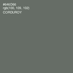 #646D66 - Corduroy Color Image