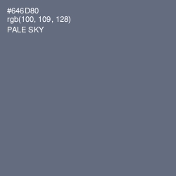 #646D80 - Pale Sky Color Image