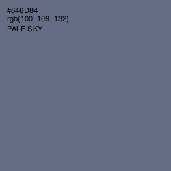 #646D84 - Pale Sky Color Image