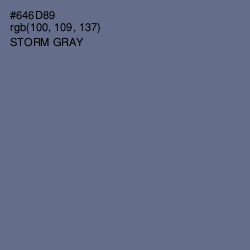 #646D89 - Storm Gray Color Image