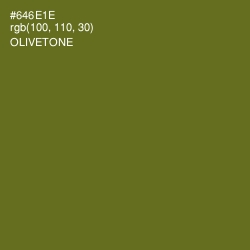 #646E1E - Olivetone Color Image