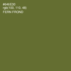 #646E30 - Fern Frond Color Image