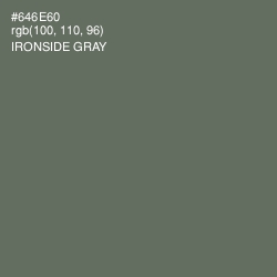 #646E60 - Ironside Gray Color Image