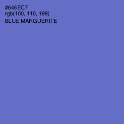 #646EC7 - Blue Marguerite Color Image