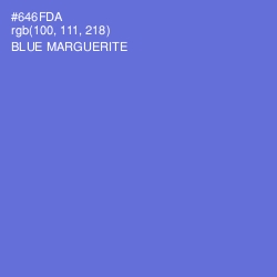 #646FDA - Blue Marguerite Color Image