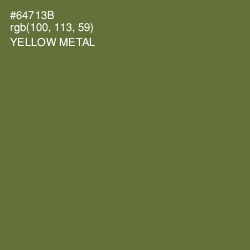#64713B - Yellow Metal Color Image
