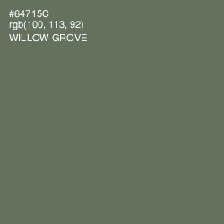 #64715C - Willow Grove Color Image