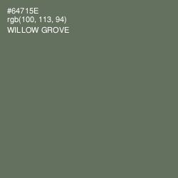 #64715E - Willow Grove Color Image