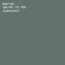 #64716C - Corduroy Color Image