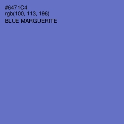 #6471C4 - Blue Marguerite Color Image