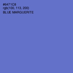 #6471C8 - Blue Marguerite Color Image