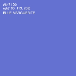 #6471D0 - Blue Marguerite Color Image