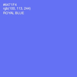 #6471F4 - Royal Blue Color Image