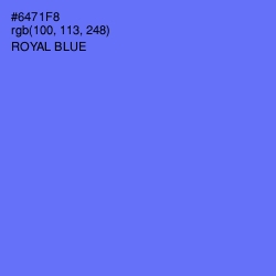 #6471F8 - Royal Blue Color Image