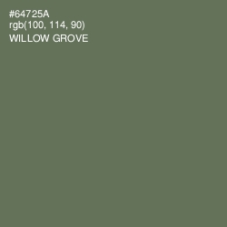 #64725A - Willow Grove Color Image