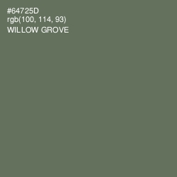 #64725D - Willow Grove Color Image