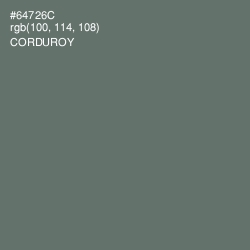 #64726C - Corduroy Color Image