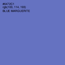 #6472C1 - Blue Marguerite Color Image