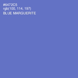 #6472C5 - Blue Marguerite Color Image