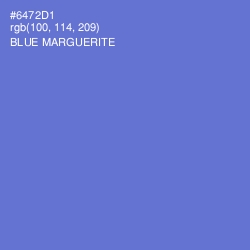 #6472D1 - Blue Marguerite Color Image