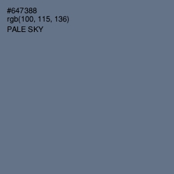 #647388 - Pale Sky Color Image