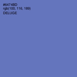 #6474BD - Deluge Color Image