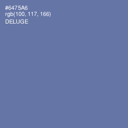 #6475A6 - Deluge Color Image