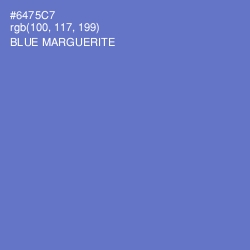 #6475C7 - Blue Marguerite Color Image