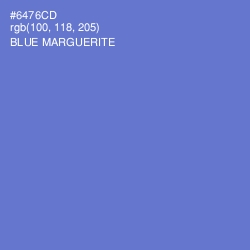 #6476CD - Blue Marguerite Color Image
