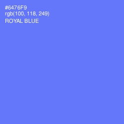 #6476F9 - Royal Blue Color Image