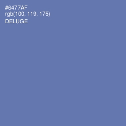 #6477AF - Deluge Color Image
