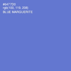 #6477D0 - Blue Marguerite Color Image