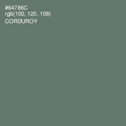 #64786C - Corduroy Color Image