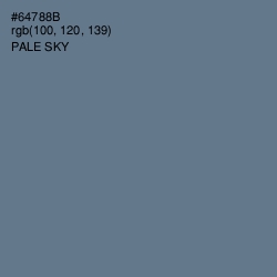 #64788B - Pale Sky Color Image