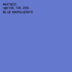 #6478CD - Blue Marguerite Color Image