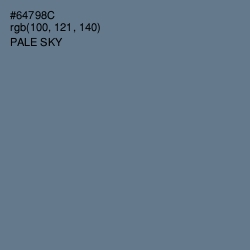 #64798C - Pale Sky Color Image