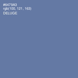 #6479A3 - Deluge Color Image