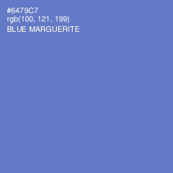 #6479C7 - Blue Marguerite Color Image