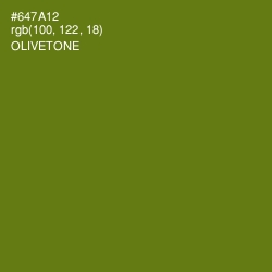 #647A12 - Olivetone Color Image