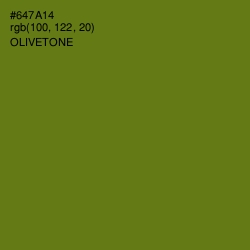 #647A14 - Olivetone Color Image